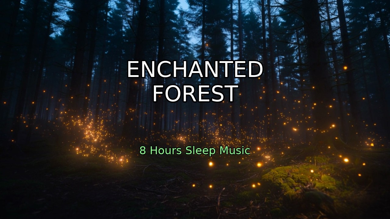 Enchanted Forest Sleep Music 🌿✨ 8 Hours of Magical Ambient & Nature Sounds for Deep Relaxation