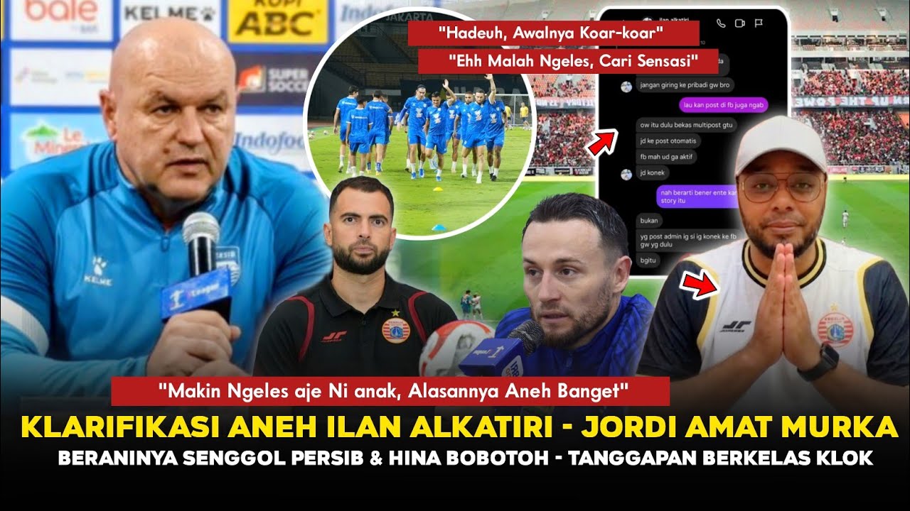 🔴BIKIN SEMUA MUAK! Hina Bobotoh & Klarifikasi Aneh Jakmania ini ~ Jordi Murka ~ Klok Kelas, Persib🔥