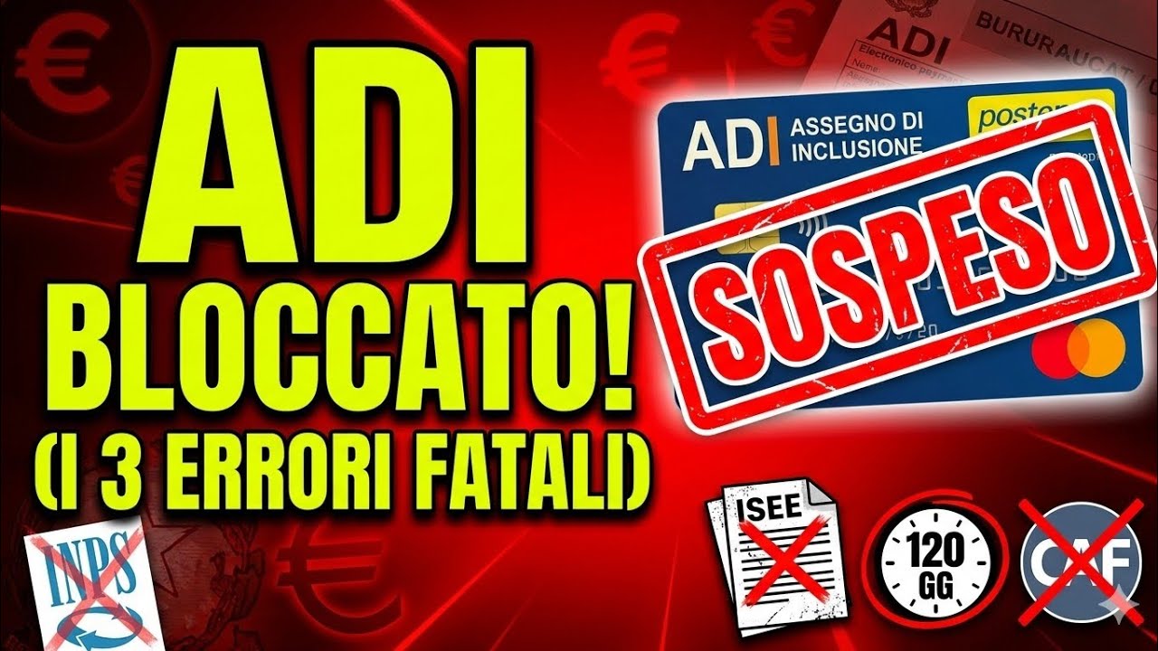 Assegno di Inclusione SOSPESO! I 3 Errori che bloccano i pagamenti