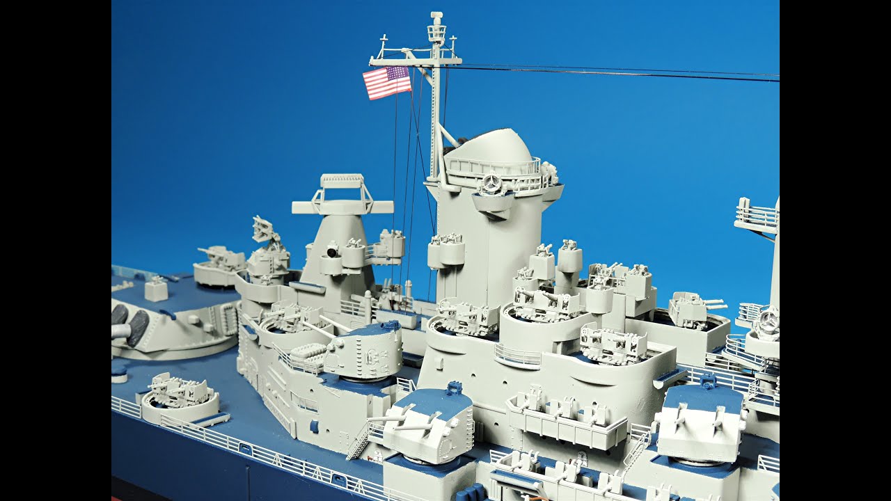 Guns & Radars, Part-4 of super detailing the Tamiya 1/350 scale USS Missouri.