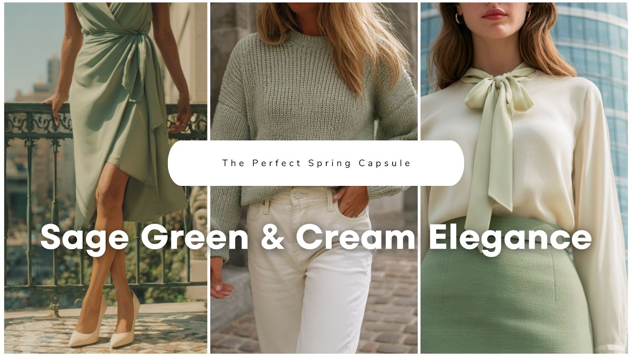 The Perfect Spring Capsule 🕊️ Sage Green & Cream Elegance