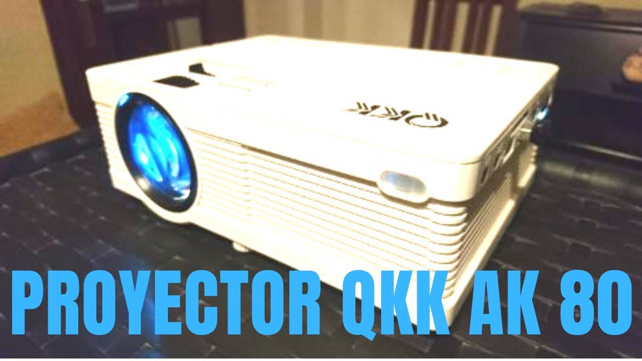 PROYECTOR Amazon QKK AK 80. 📽. Proyector QKK 4500 Lumen. MEJOR Proyector BARATO. Review español.