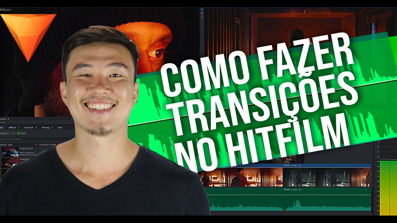 Como fazer TRANSIÇÃO no HITFILM EXPRESS - TUTORIAL DE EDIÇÃO 2020