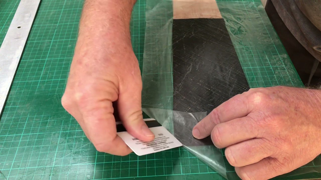 Handling light carbon fabric