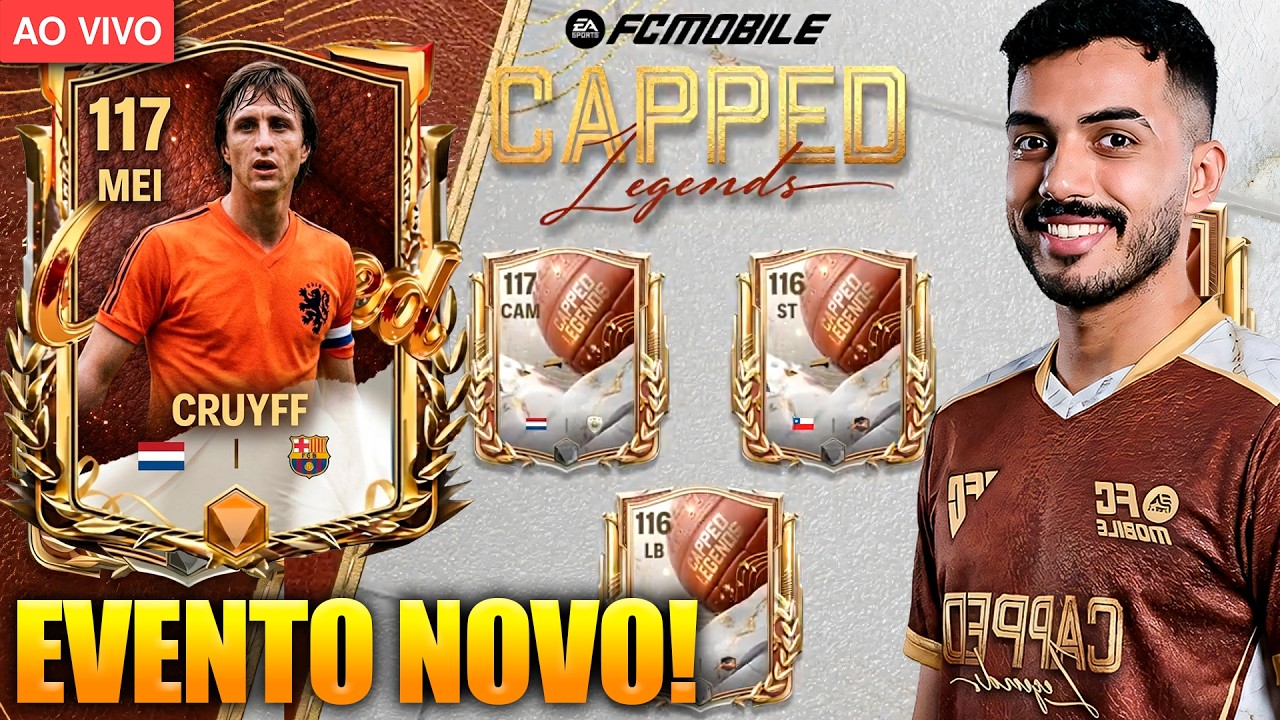 OFICIAL! 🚨 REVELAÇÃO do NOVO EVENTO: CAPPED LEGENDS no FC MOBILE