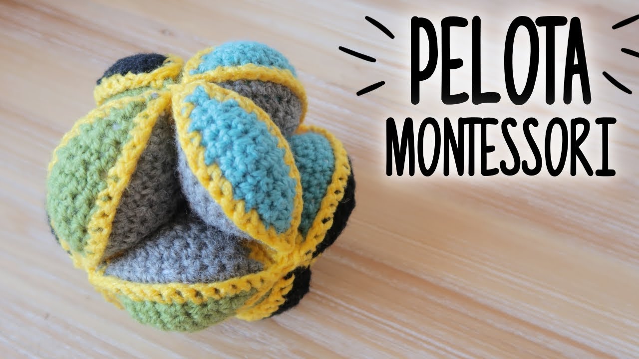 PELOTA MONTESSORI a crochet (PUZZLE BALL) | tutorial PASO A PASO | Ahuyama Crochet