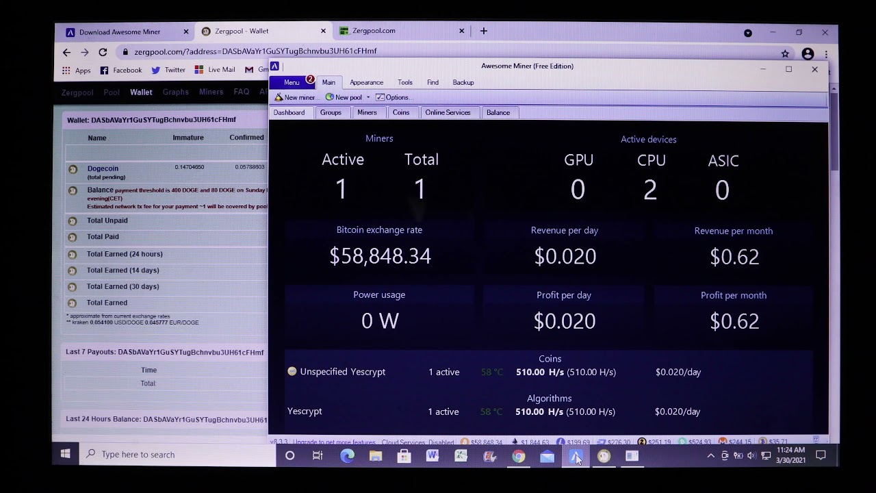 Day 21 of CPU Mining in 2021