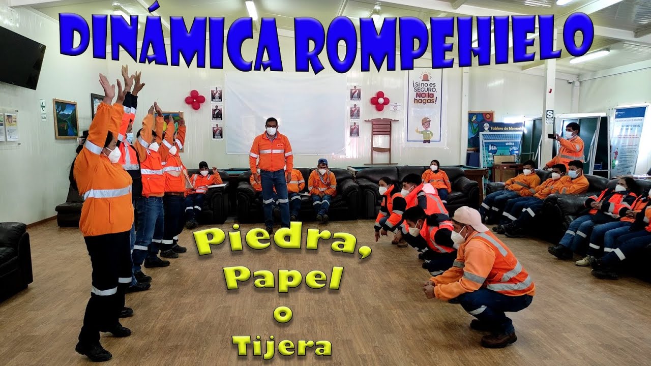 Dinámica rompehielos, piedra, papel o tijera