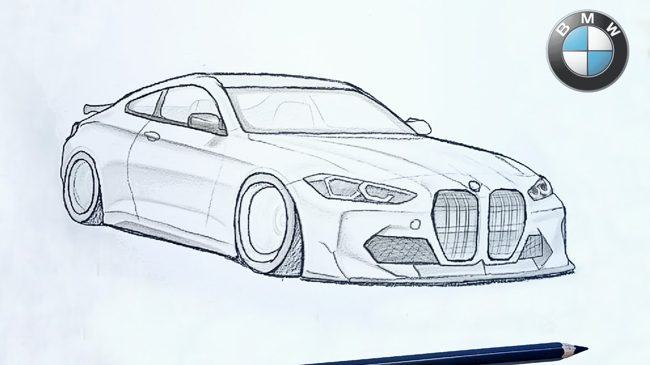 How To Draw a BMW Car | Car Drawing Easy!