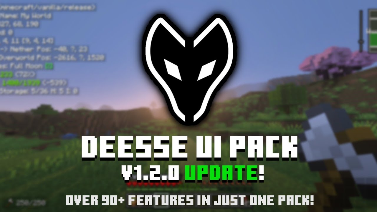 D&eacute;esse UI v1.2.0 Release! - Minecraft Bedrock Edition
