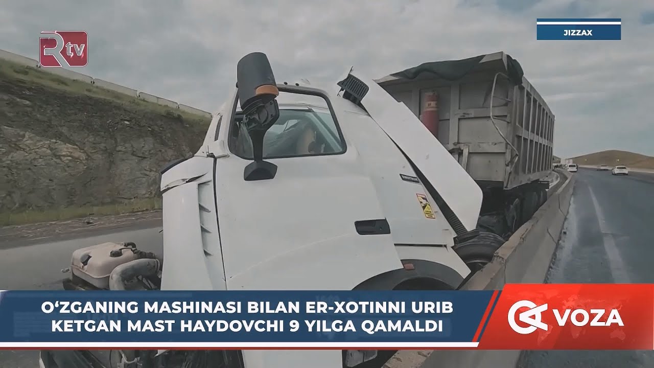 O'zganing mashinasi bilan er-xotinni urib ketgan mast haydovchi 9 yilga qamaldi (Jizzax)