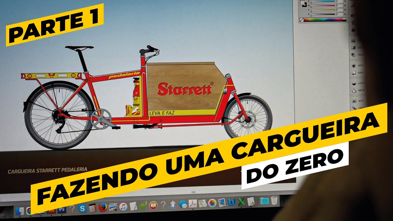 Fazendo uma bike cargueira long john para a Starrett. Parte 1. Pedaleria