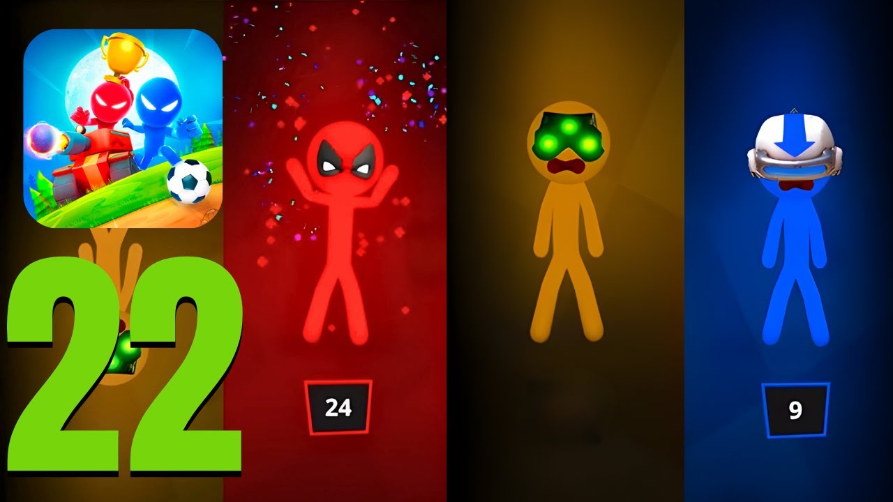 Stickman Party: 4 Player Games - Gameplay Walkthrough Part 22 - (iOS, Android)