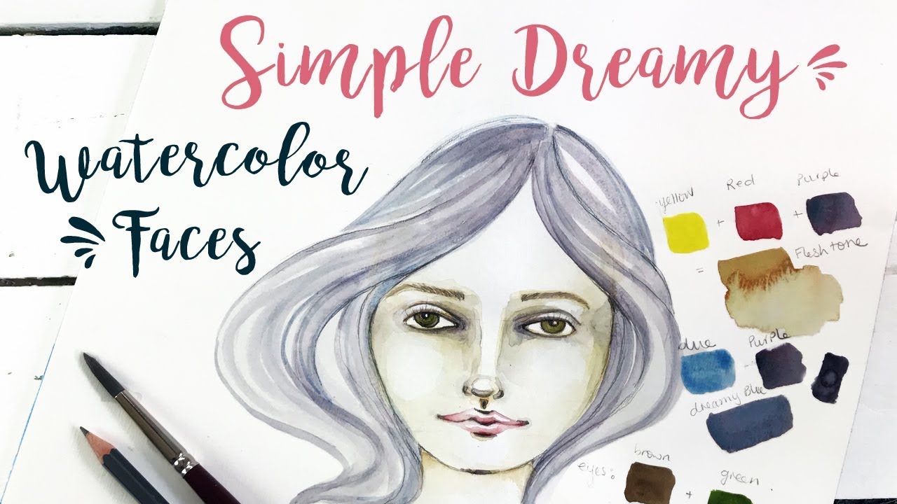 Simple Dreamy Watercolour Faces: My New Class!!!