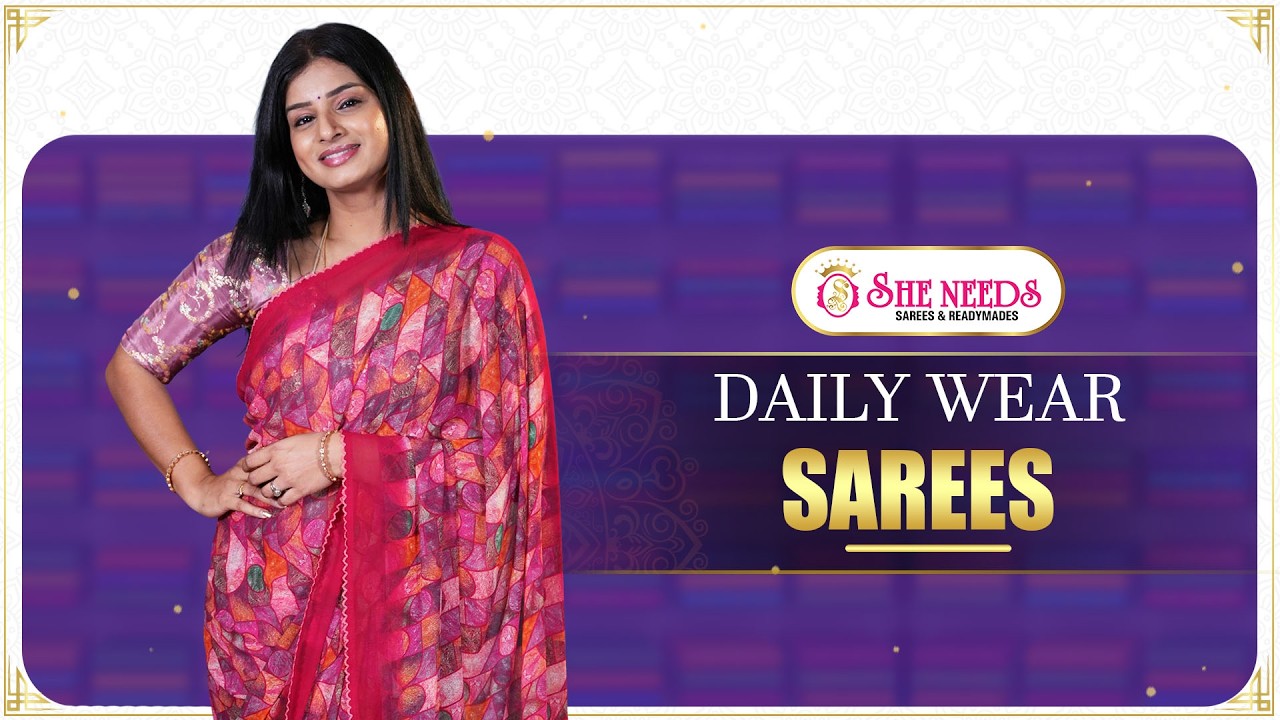 Удобная коллекция сари на каждый день | Стильные и доступные | She Needs Saree World