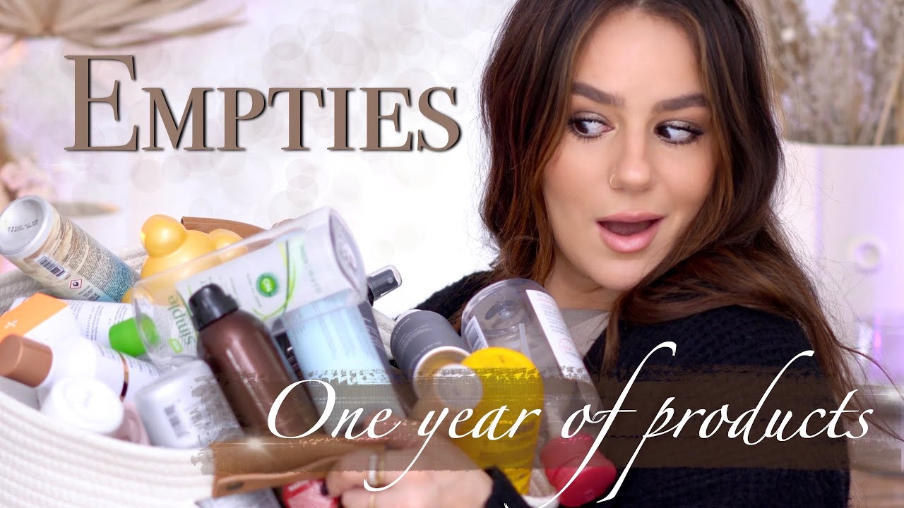 EMPTIES: ONE YEAR OF PRODUCTS I'VE USED UP - What's in My Trash? || Tania B Wells