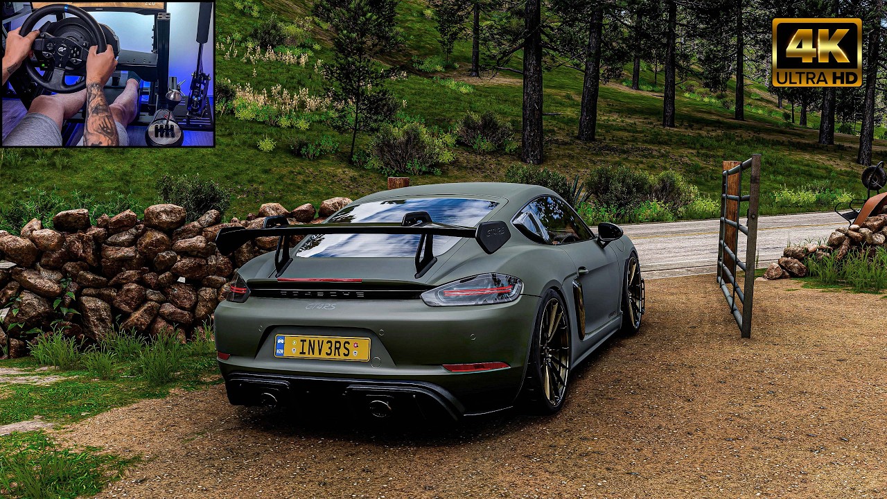 Porsche 718 Cayman GT4 RS - Forza Horizon 5 | Thrustmaster T300 RS GT Gameplay | 4K