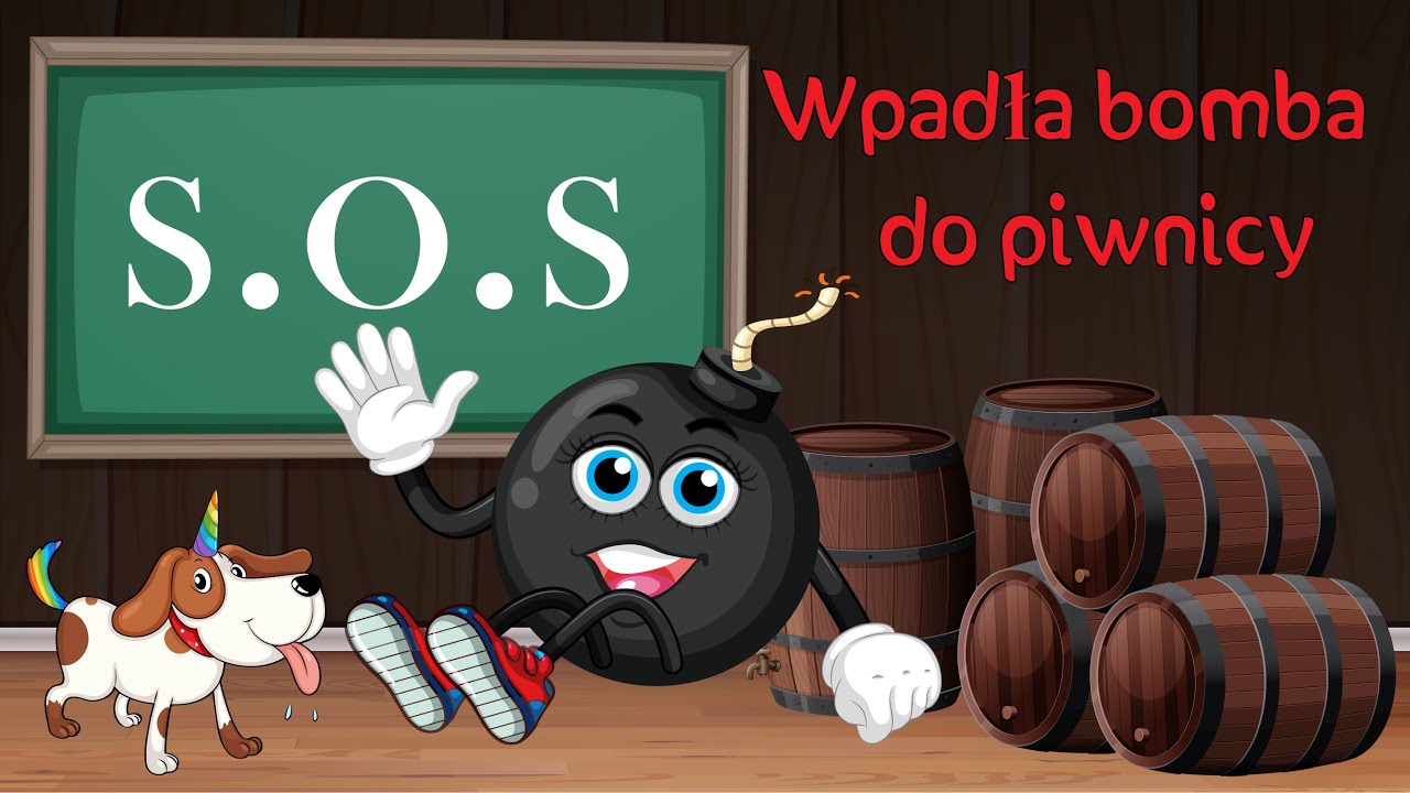 Wpadła bomba do piwnicy 💣rymowanki dla dzieci 👦