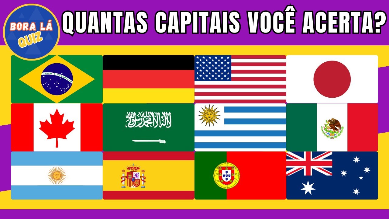 Quantas capitais de países você acerta? 🌎 30 Países!