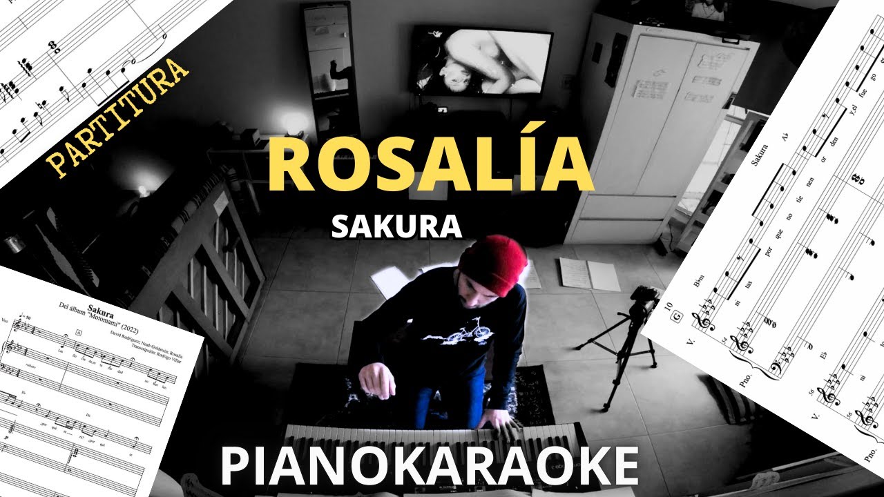 Rosalia - Sakura (Partitura + PianoKaraoke)