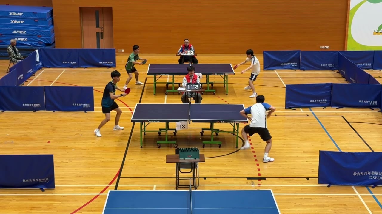 鄭孔崴 vs 鄧飛揚 (2025/26學年澳門學界男A乒乓球賽8強) 全場