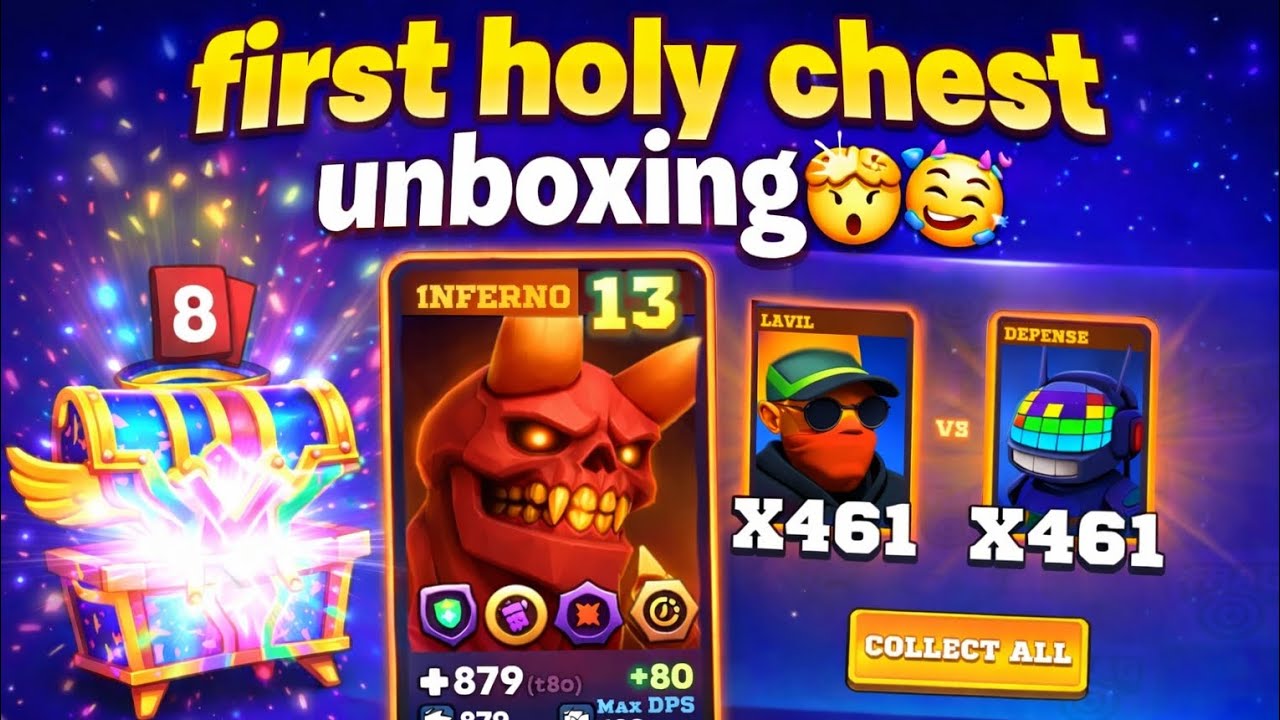 HOLY CHEST unboxing x inferno level 13 upgrade🤯🔥. #fragproshooter #frag #gaming #fyp #viral 