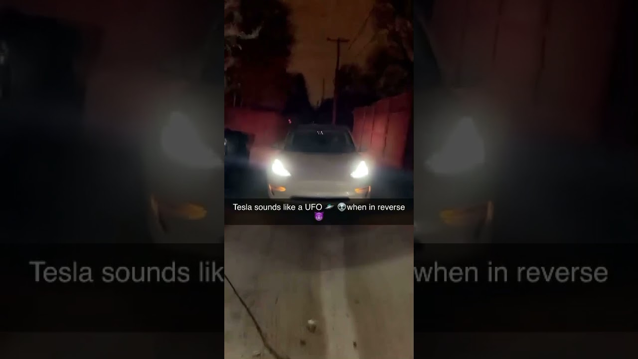 Tesla Sounds Like A UFO In Reverse 🛸 ⚡️😈