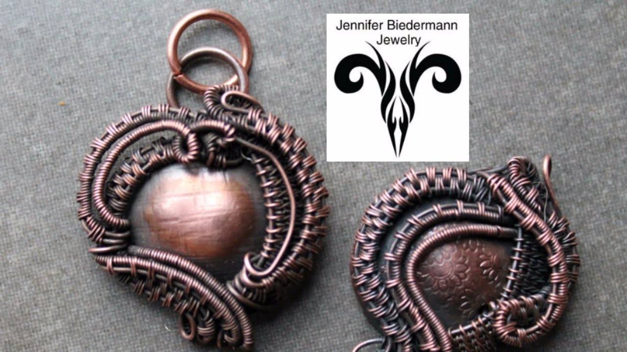 Wire weave charm pendant tutorial