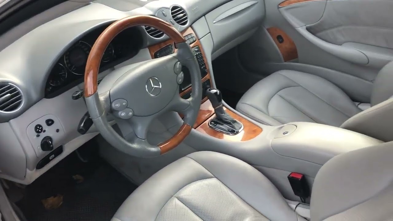 Mercedes Benz CLK W209, особенности окон без стойки.