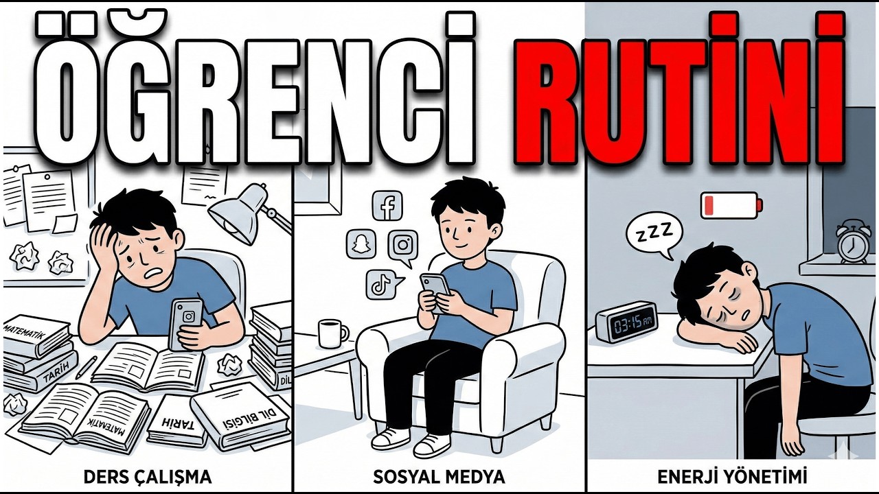Öğrenciler için MÜKEMMEL Günlük Rutin📝 (Yanlış Yapıyorsunuz❌)