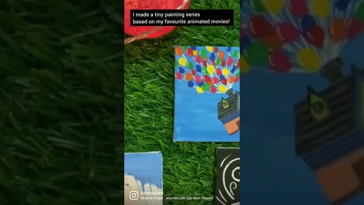 Mini Paintings | Pallavi Ajay | Tangled | Ice Age | Kung Fu Panda | Up | Coco | Shrek | Pixar Disney