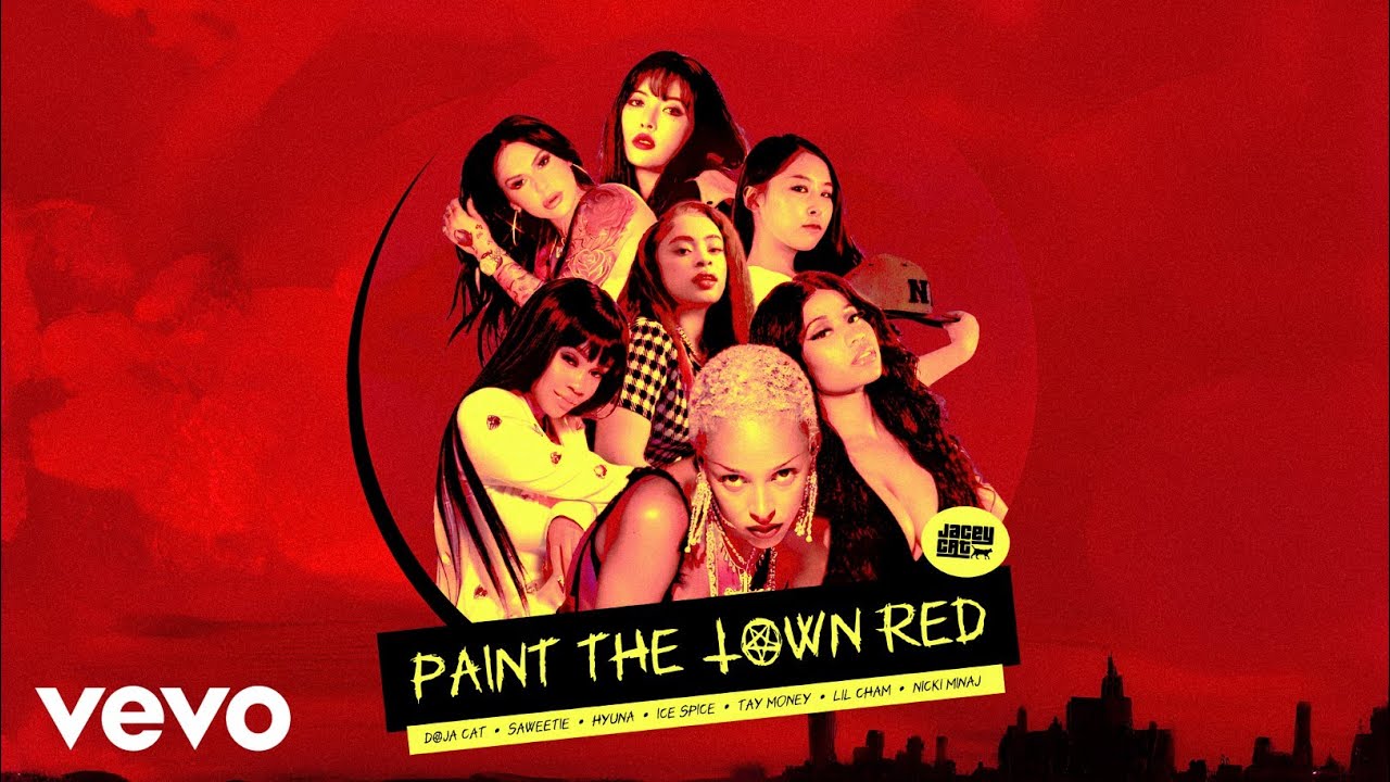 Doja Cat - Paint The Town Red (feat. Nicki Minaj, Ice Spice, Saweetie, HyunA & MORE!) [MASHUP]