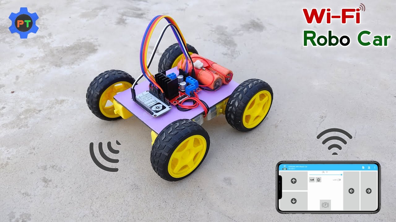 Wi-Fi Control Robot Car 🚗 | How To Make Mobile Control Car Using ESP-8266