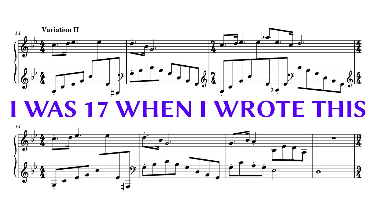 Theme and Variations in G-Minor | Original Composition