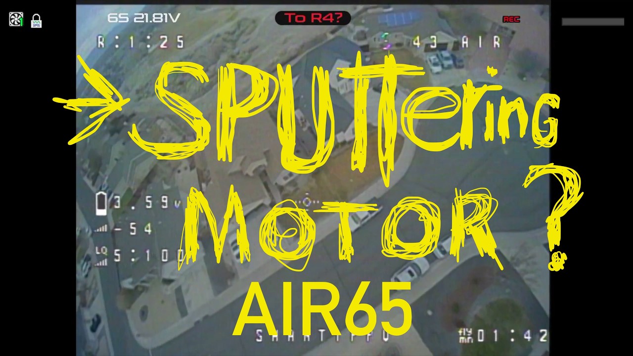 FPV Air65 - With the crash that ended with a sputtering motor-catch the SLOMO ending!