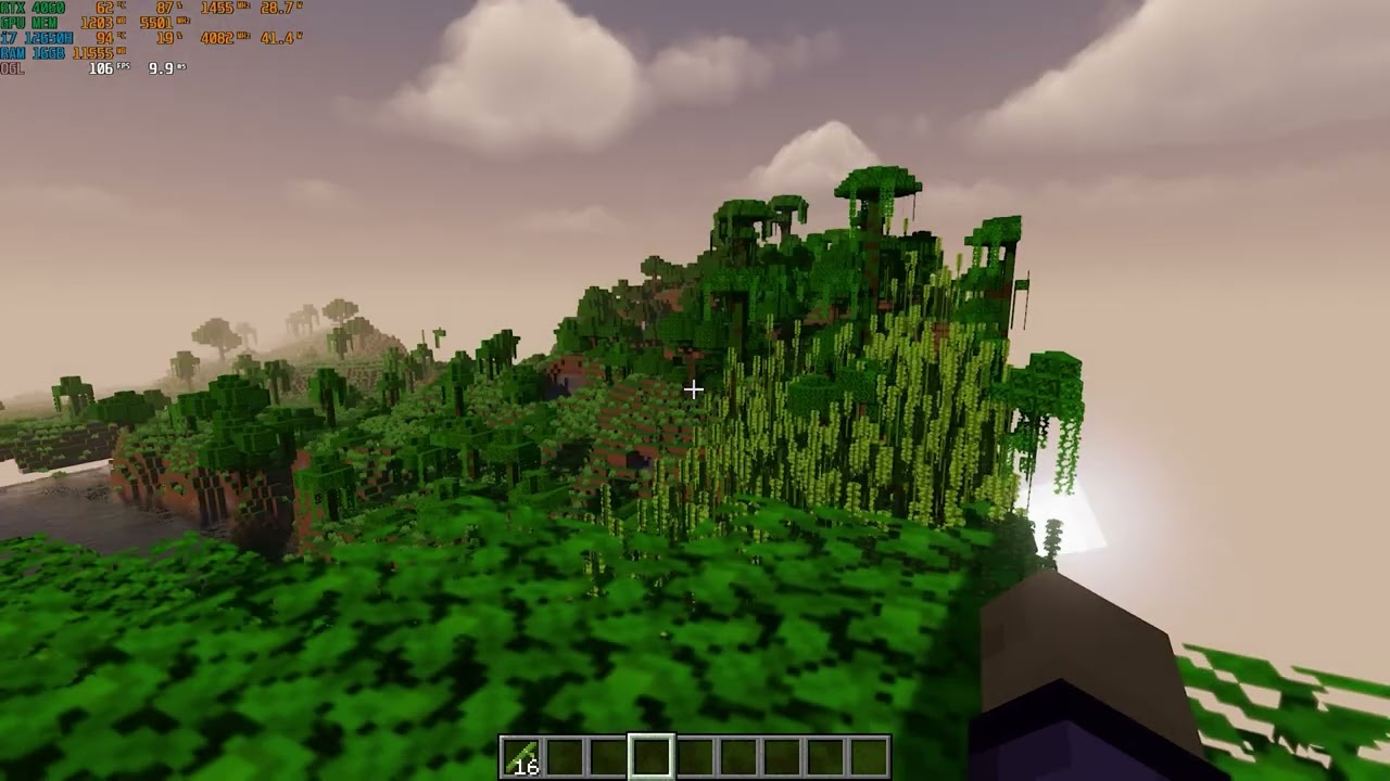 Minecraft Shaders RTX4060 Laptop