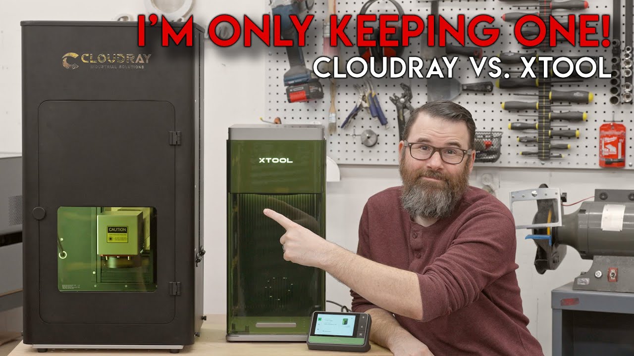 Industrial or Hobby Fiber Laser?  Which one is best for you? Cloudray QS-50 vs. xTool F1 Ultra