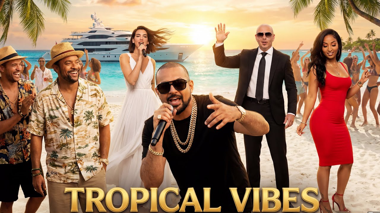 Dua Lipa, Pitbull, Shaggy, Sean Paul, Shenseea - TROPICAL VIBES Official Lyric Video 2026) 🌴🔥