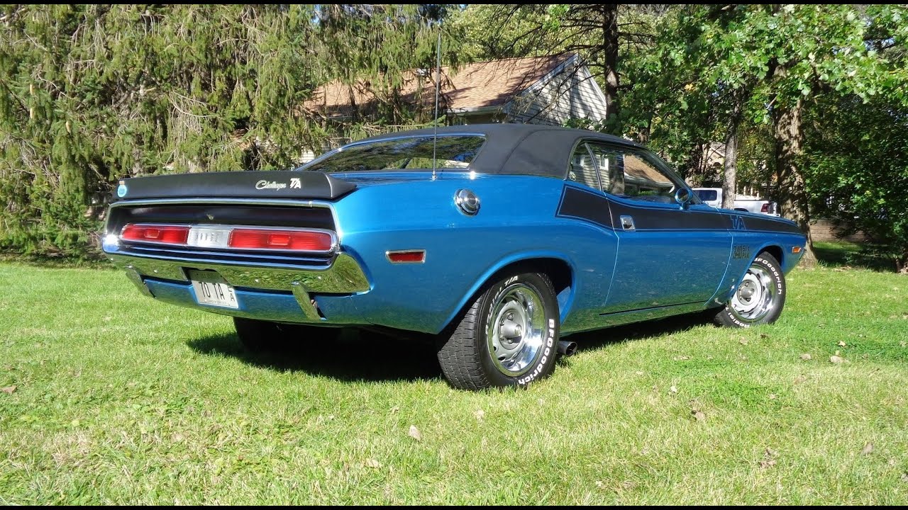 1970 Dodge Challenger T/A Trans Am 340 Six Pak in Blue & Ride on My Car Story with Lou Costabile
