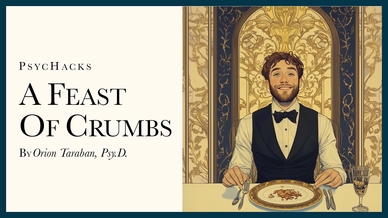 A feast of crumbs: how men get used