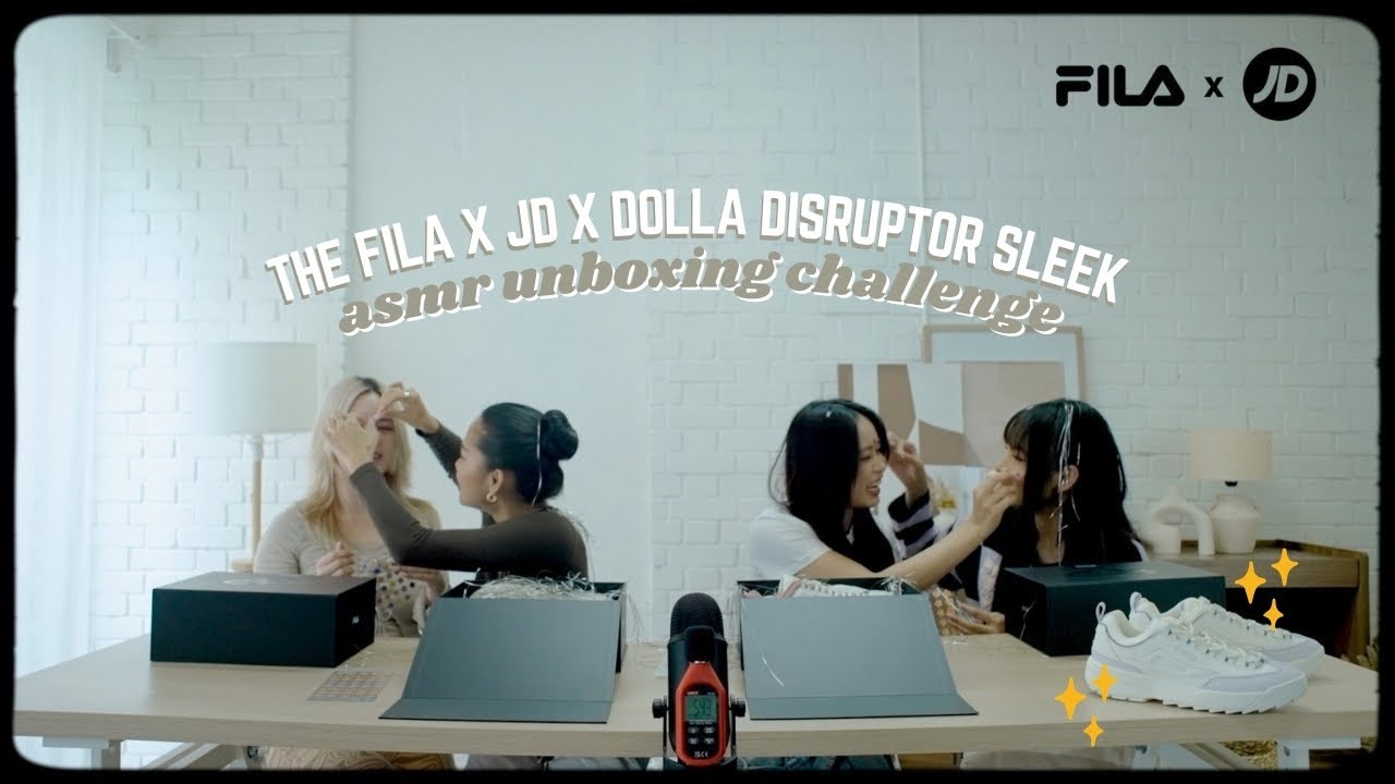 ASMR Challenge: Unboxing the FILA x DOLLA JD Exclusive Disruptor Sleek