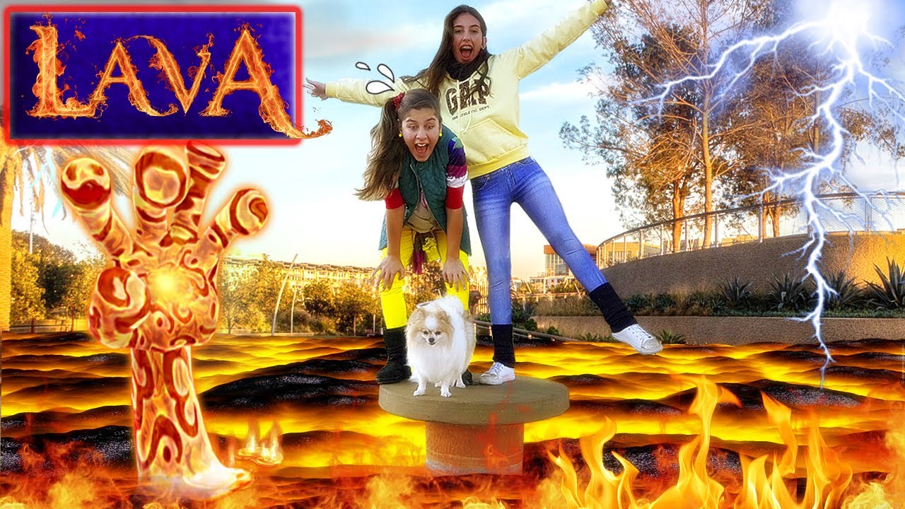 O CHÃO É LAVA 🔥 (THE FLOOR IS LAVA CHALLENGE) MILENINHA