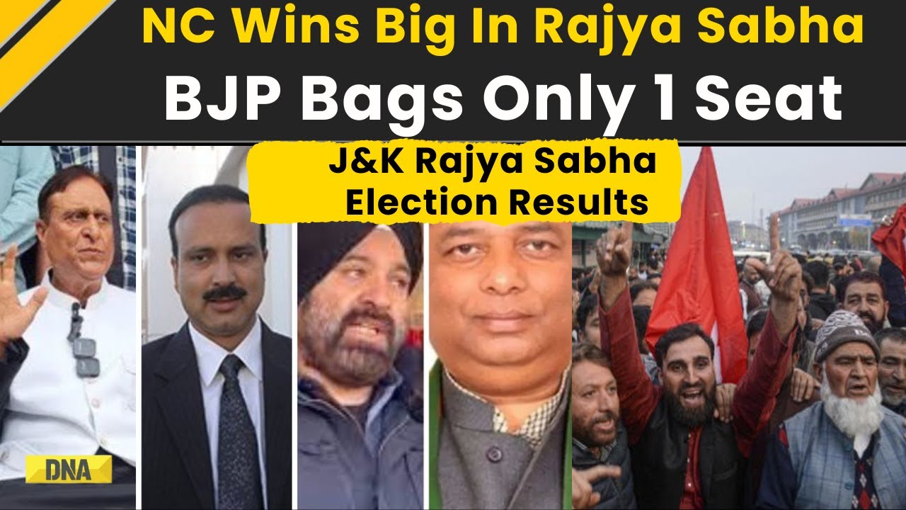 Jammu Kashmir News: NC Wins 3 Seats, BJP Bags Only 1 Seat In J&K Rajya Sabha Election Results