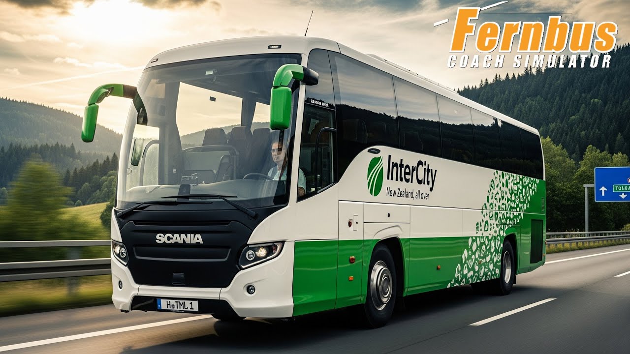 Fernbus Simulator | SCANIA Touring | REIMS → PARIS| HORI Truck control System Gameplay