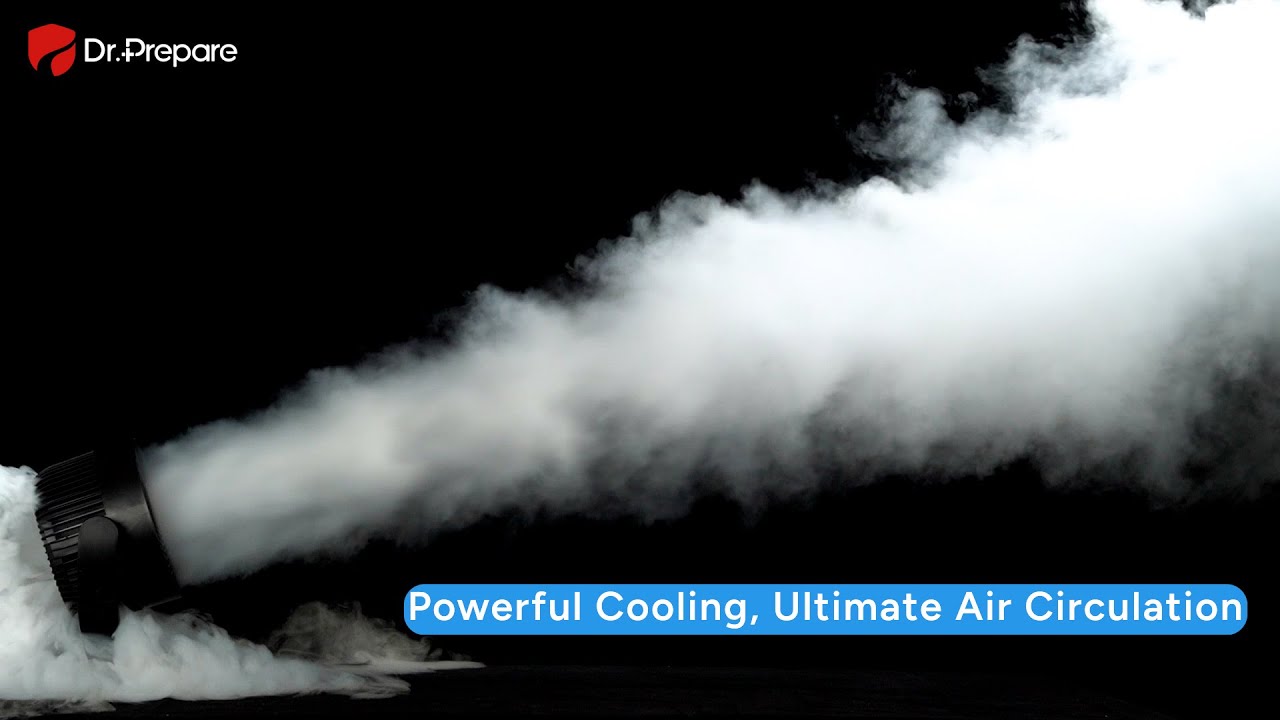 Dr.Prepare | Oscillating Air Circulator Fan