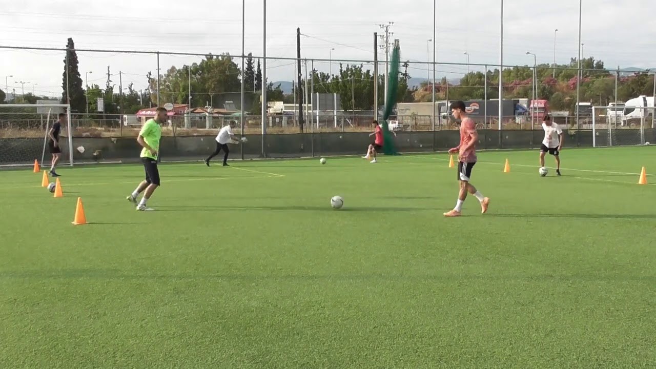 Soccer training ideas 3 (technical practice on stations)