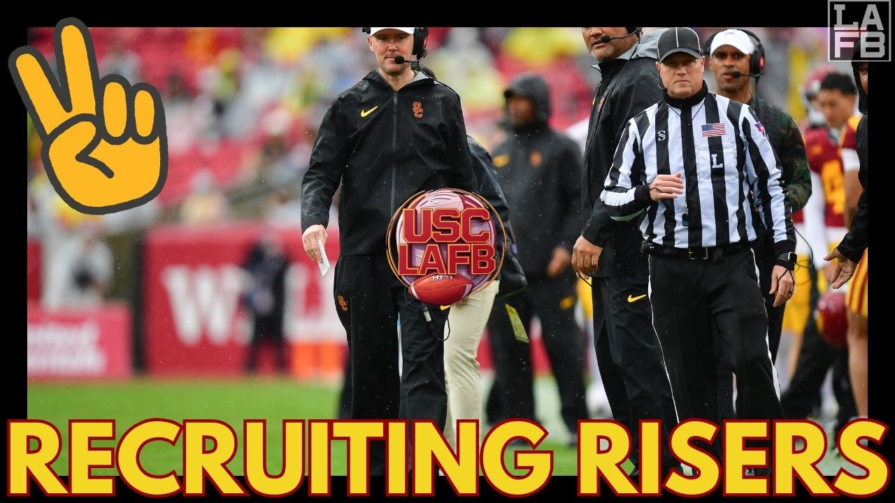 Каково положение дел с набором игроков в команду USC Trojans в 2027 году после обновления рейтинг...