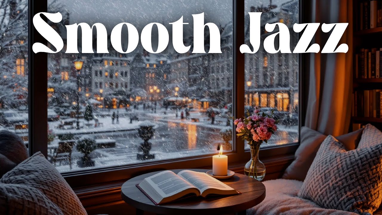 Quiet Winter Window ❄ Cozy Jazz for Late Night Focus