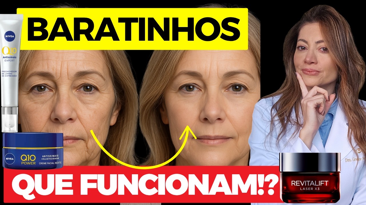 5 Antirrugas de Farmácia que FUNCIONAM de Verdade! Pele Mais Firme Sem Gastar Muito | Dra. Greice