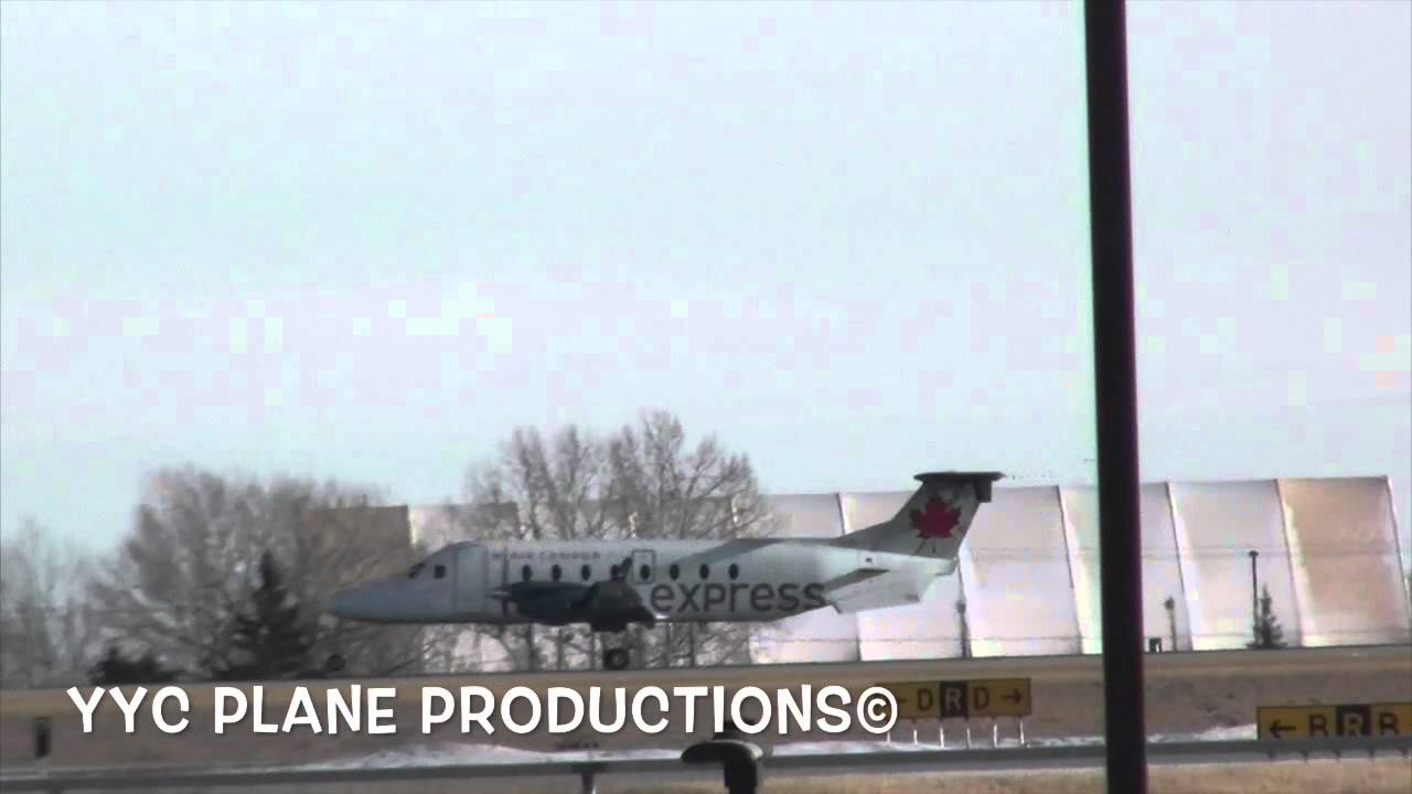 **FAIL** Air Georgian Beech 1900 Landing YYC ᴴᴰ